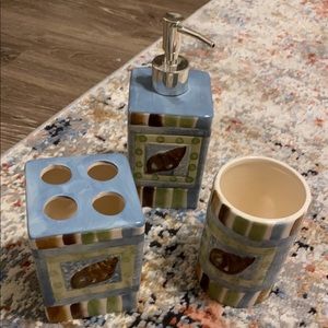 Bathroom accessories.